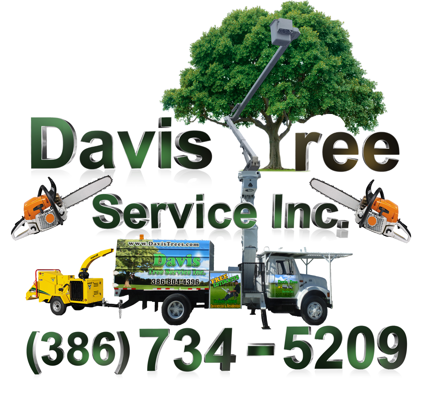 Davis Tree Bucket Truck Logo
